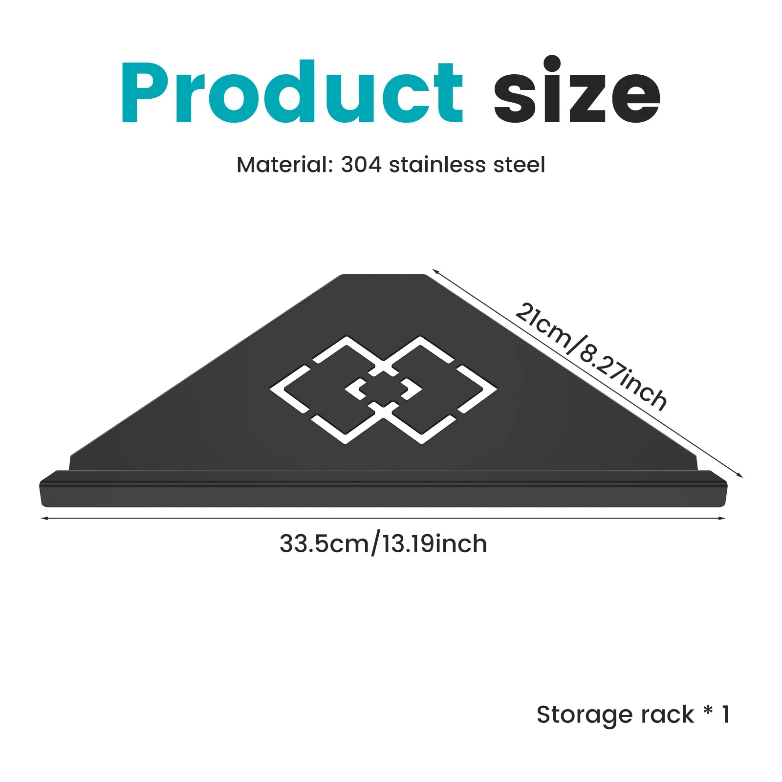 Stainless Steel Bathroom Shelf Shampoo Makeup Shower Storage Shelf Bathroom Wall Mount Corner Organizer Rack