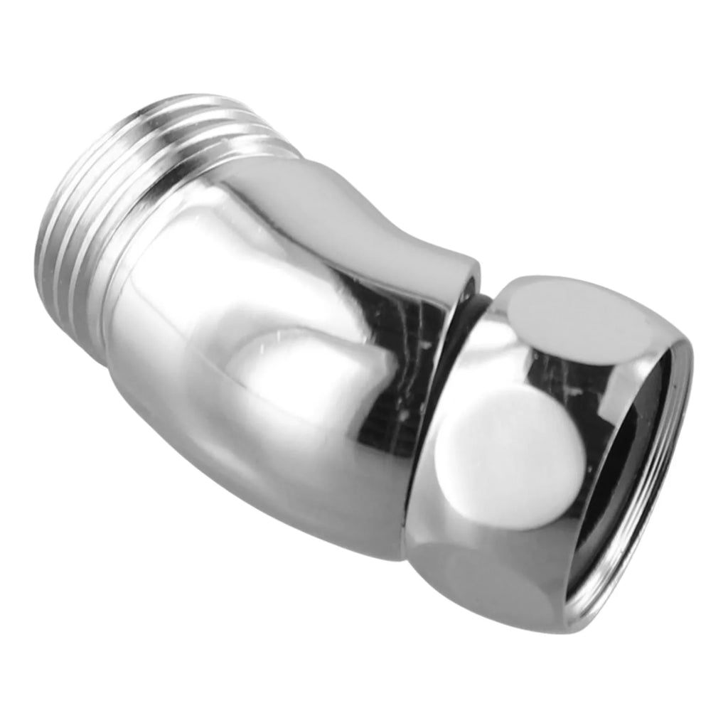 Bathroom Upgrade Chrome Hand Shower Connector Easy Install Shower Head Connector Stainless Steel Hassle-Free Setup