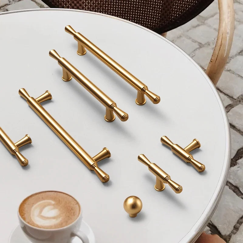 Long Kitchen Cabinet Hardware Cupboard Handles T Bar Furniture Hardware Drawer Pulls Rose Gold Door Handle Kitchen Accessories