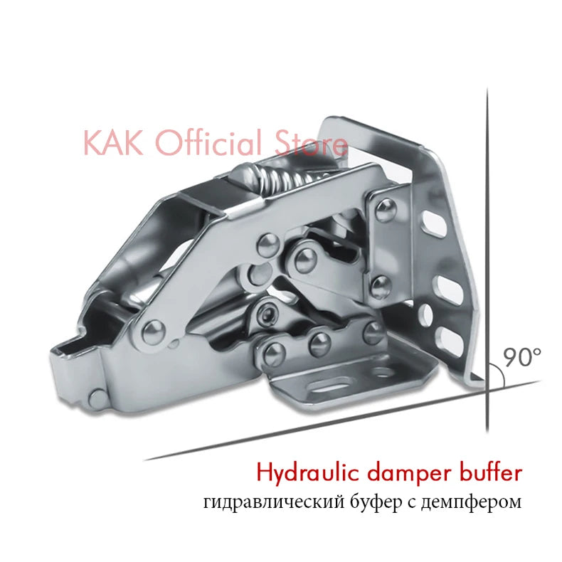 KAK Hydraulic Cabinet Hinges Soft Closing Kitchen Damper Buffer Door Closer RV Camper Car Door Support Furniture Hinge Hardware