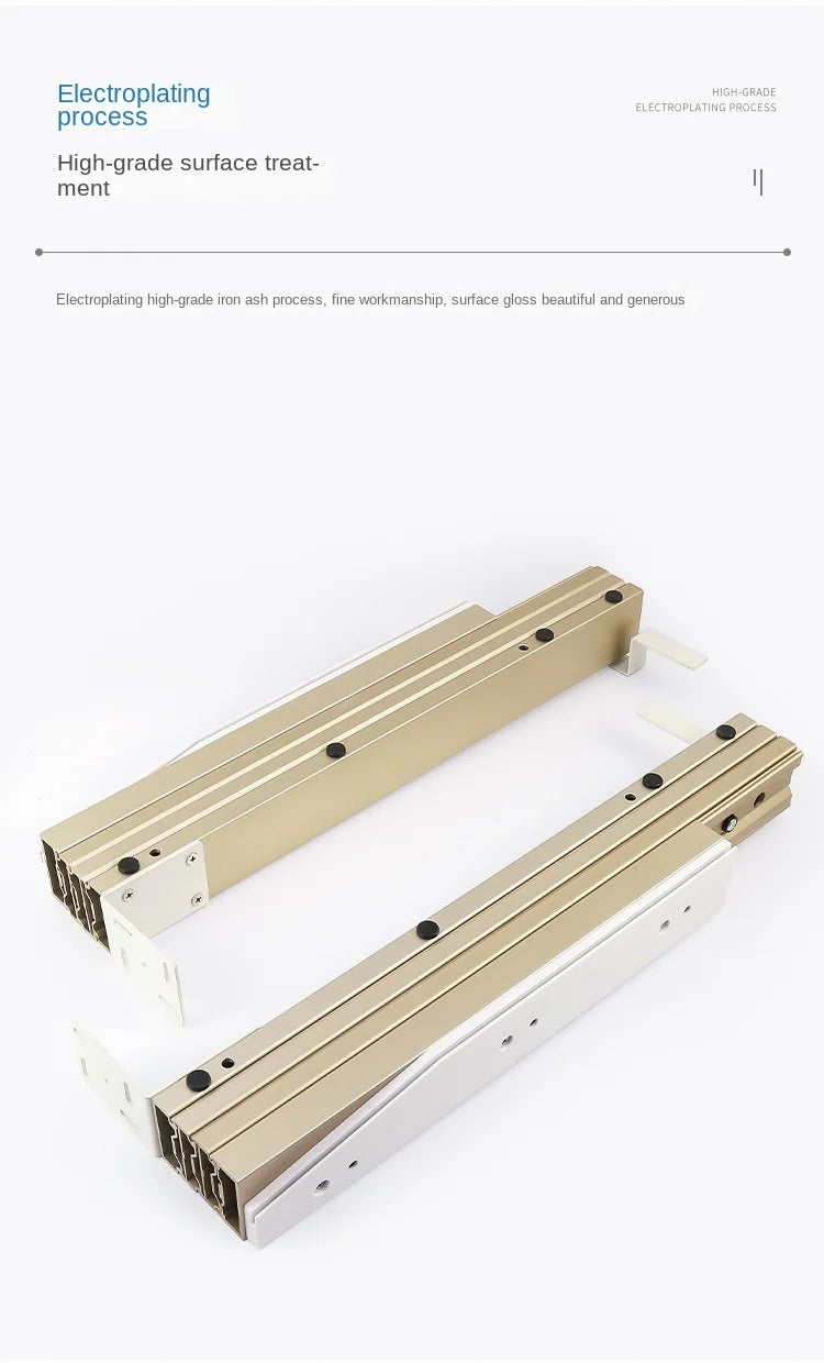 Telescopic Folding Guide Rail  Multifunctional Flat Push  Multi Section Pull-Out Cabinet  Dining Table  Drawer Slide Rail