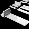 1Set Sliding Guide Moving Slide Embedded Refrigerator Slide Rail For Fridge Door Slide Rail Mounting Kit Refrigerator Door