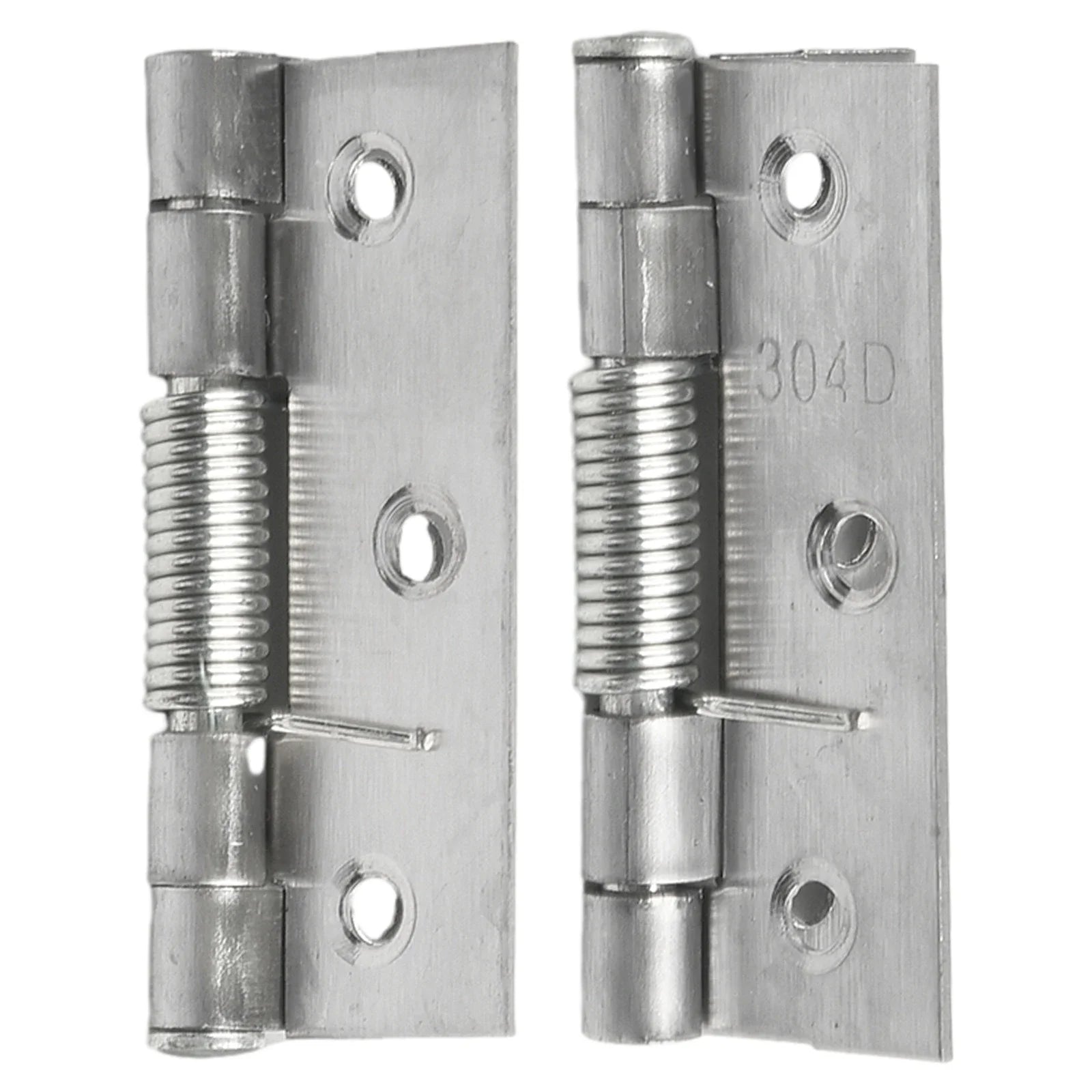 2pcs Self Closing Spring Door Hinge Stainless Steel Hinge For Cabinets Door Closer Automatic Rebound Hinge Furniture Hardware