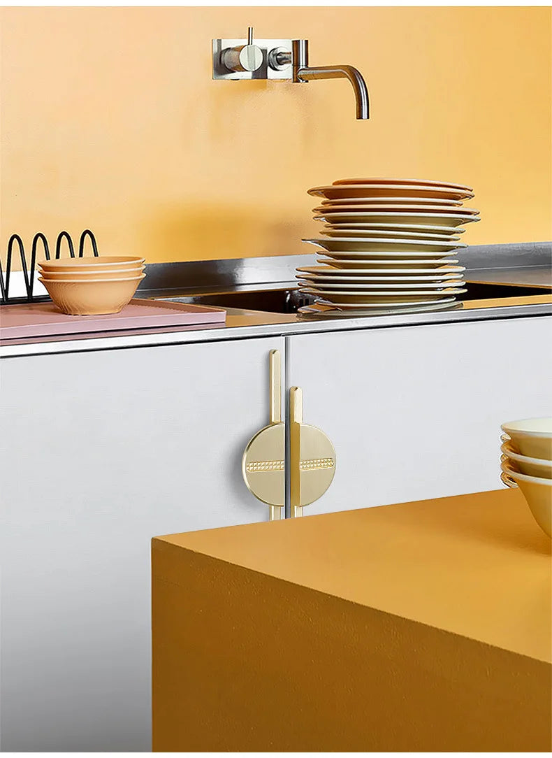 Modern Minimalist Semi-Circular Cabinet Handles - Luxury European Creative Pair Pulls for Wardrobe, Drawers & Furniture Cabinets
