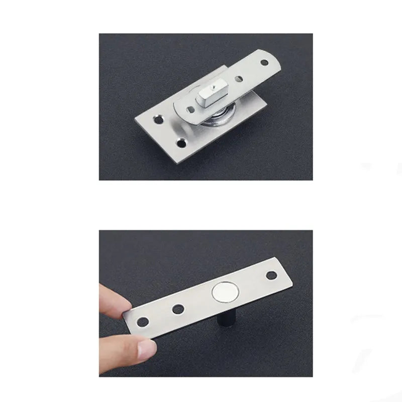 Stainless Steel Pivot Door Hinge Heavy Duty for Wood Shaft Murphy Hinge Up and Down Doors Rotating Hinges Location Shaft Hinge