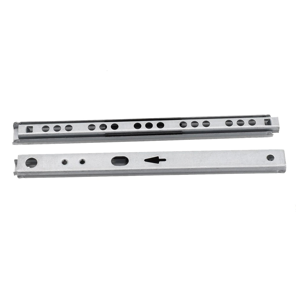 2Pcs Ball Bearing Drawer Slides 8-16inch Furniture Slide 17mm Metal Ball Bearing Slides Keyboard Cabinet Cupboard Drawer Runners