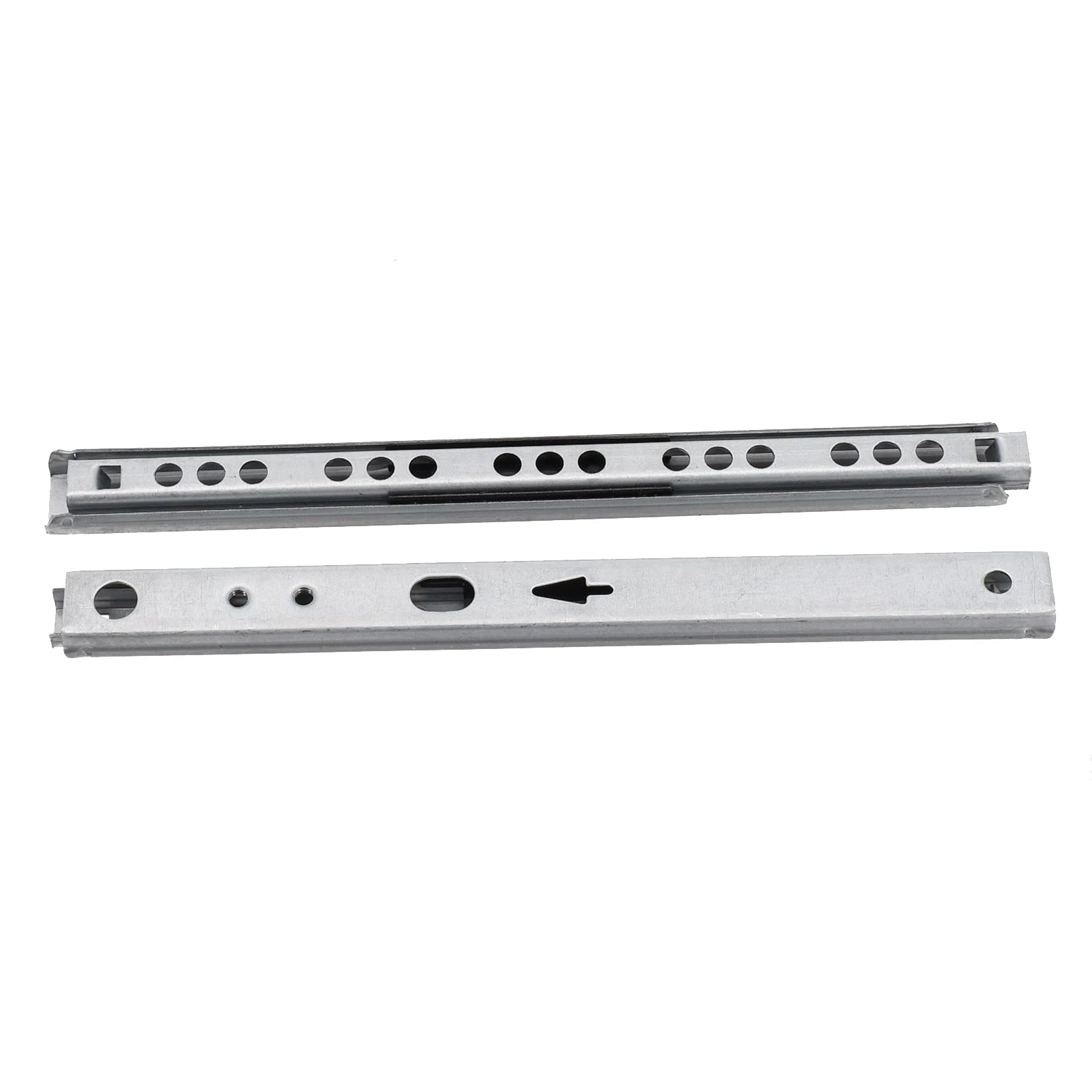 2Pcs Ball Bearing Drawer Slides 8-16inch Furniture Slide 17mm Metal Ball Bearing Slides Keyboard Cabinet Cupboard Drawer Runners