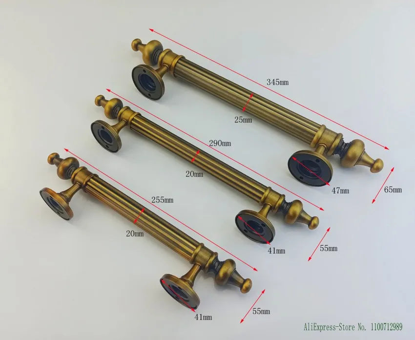 255mm/290mm/345mm Furniture Wooden Door Handle For Bathroom Bedroom Restaurant Sliding Door Handle Wardrobe Gate Pulls Handles