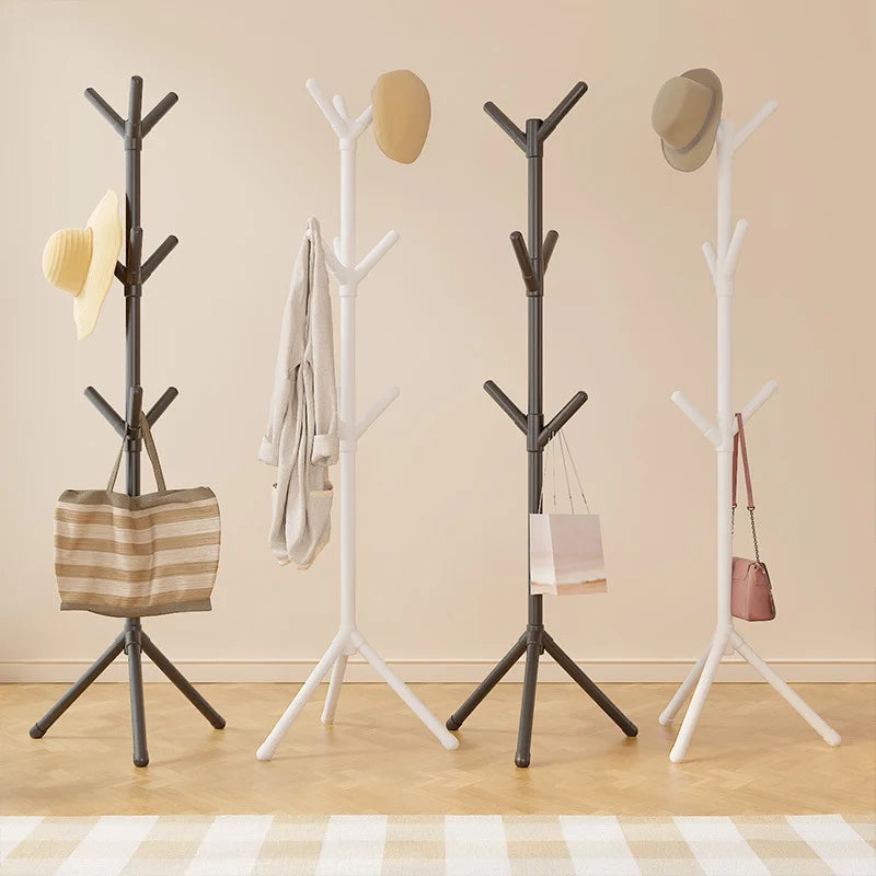 2026 New Model Hooked Wardrobe Hanger - Multi-Hook Floor-Mounted Wardrobe Hanger - Clothing and Accessories Storage