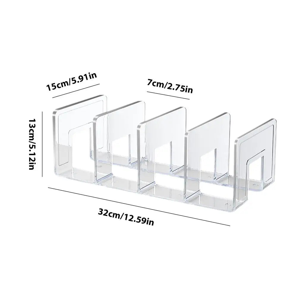 Handbag storage rack Organizer 4 Slots Transparent Closet Purse Storage rack Acrylic wardrobe Bag storage holder Purse Display