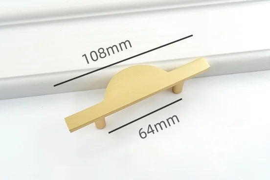 New Chinese Wardrobe Door Handle Golden Cabinet Door Pulls Drawer Shoe Wine Cabinet Handles Long Opposite Furniture Hardware