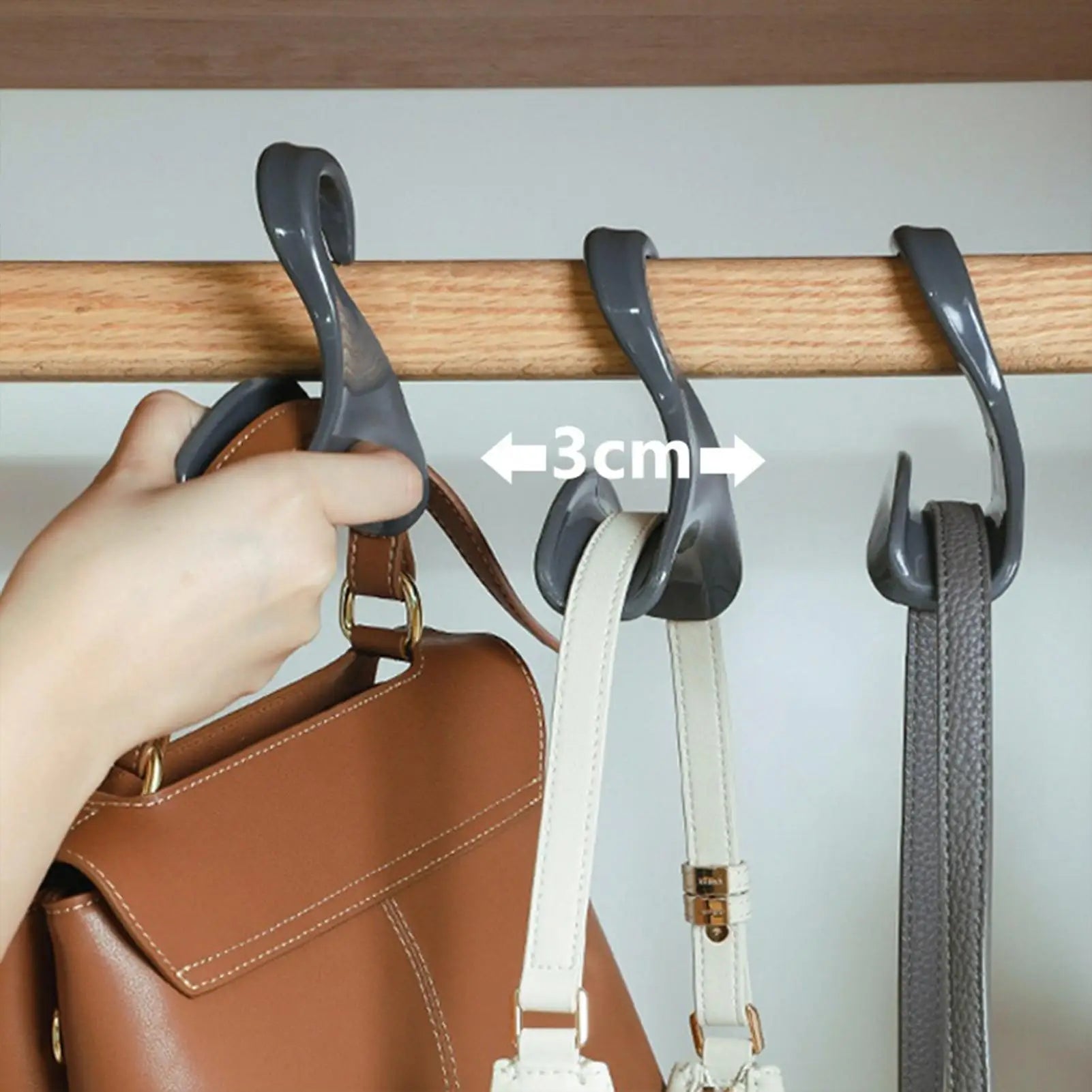 Closet Bag Hanger Bag Holder Rack Purse Holder Purse Hooks Backpack Hanger Hook Storage Organizer Bag Organizer for Purses Tote