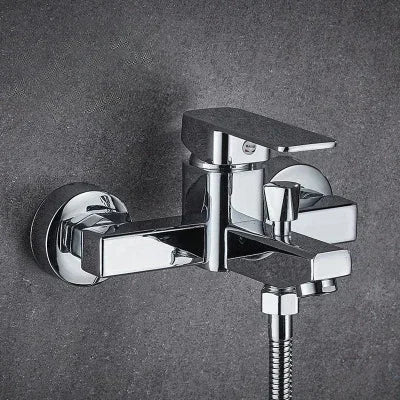 Bathroom Faucets Hot and Cold Shower Tap Wall Mounted  Mixing Valve Single Handle Dual Control Bathtub Faucet Shower Accessories