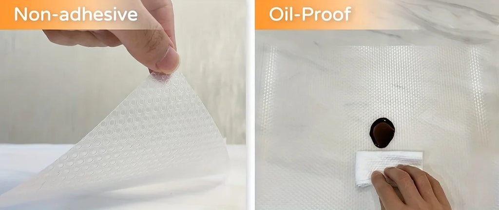 Easy-Clean Waterproof EVA Cabinet Drawer Mat Oil & Stain Resistant Cut-to-Fit for Kitchen Refrigerator Liner & Table Protection
