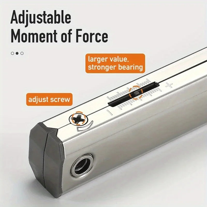 Heavy Duty Hydraulic Cabinet Hinge,45-105° Random Stop,Soft Closing Kitchen Hinges,Adjustable Door Support,Lift Up Door Hardware