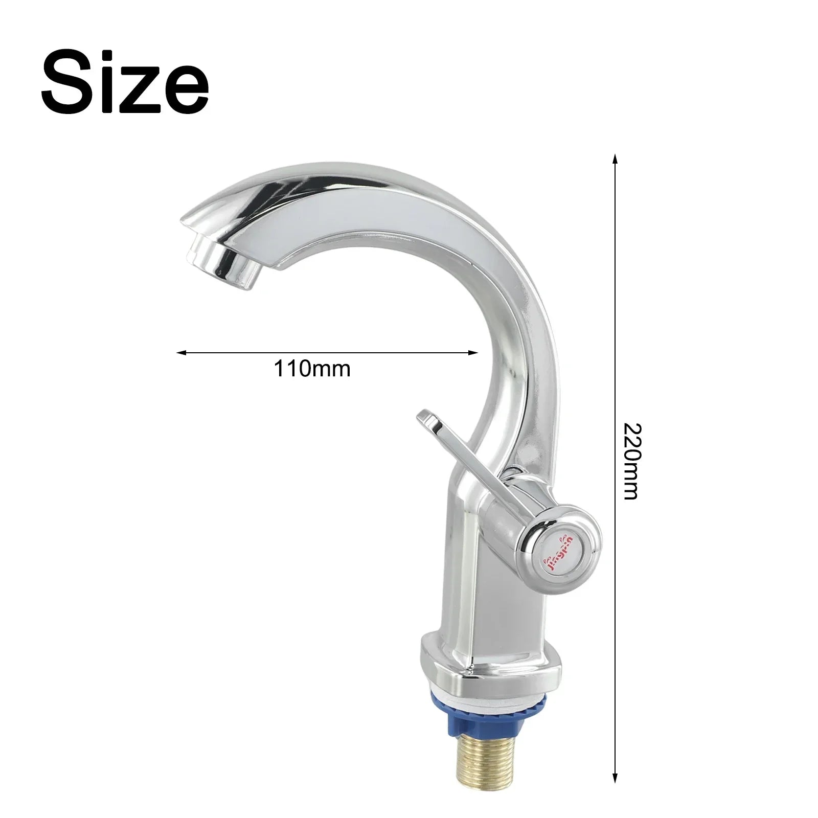 Bathroom Basin Faucet with ABS Water Purifier Single Lever Hole Tap Cold Water Only for Bathroom and Kitchen Deck Mounted Sink