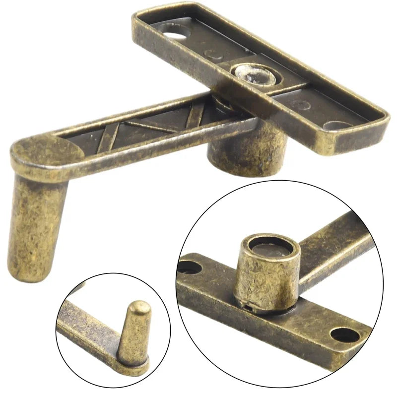 1Set Bronze Sliding Window Door Lock Handle Metal Door Latch Guard Latch Bolt Home Safety Chain Door Home Hardware