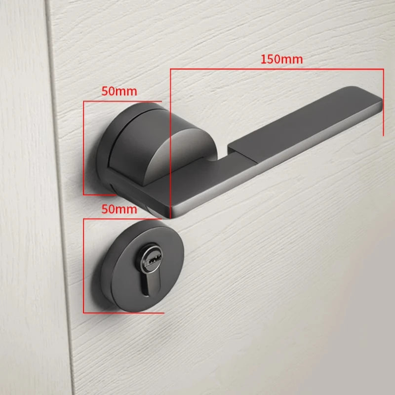 Bedroom Door Lock, Room Household Solid Wood Door Lock, Split Universal Silent Lock