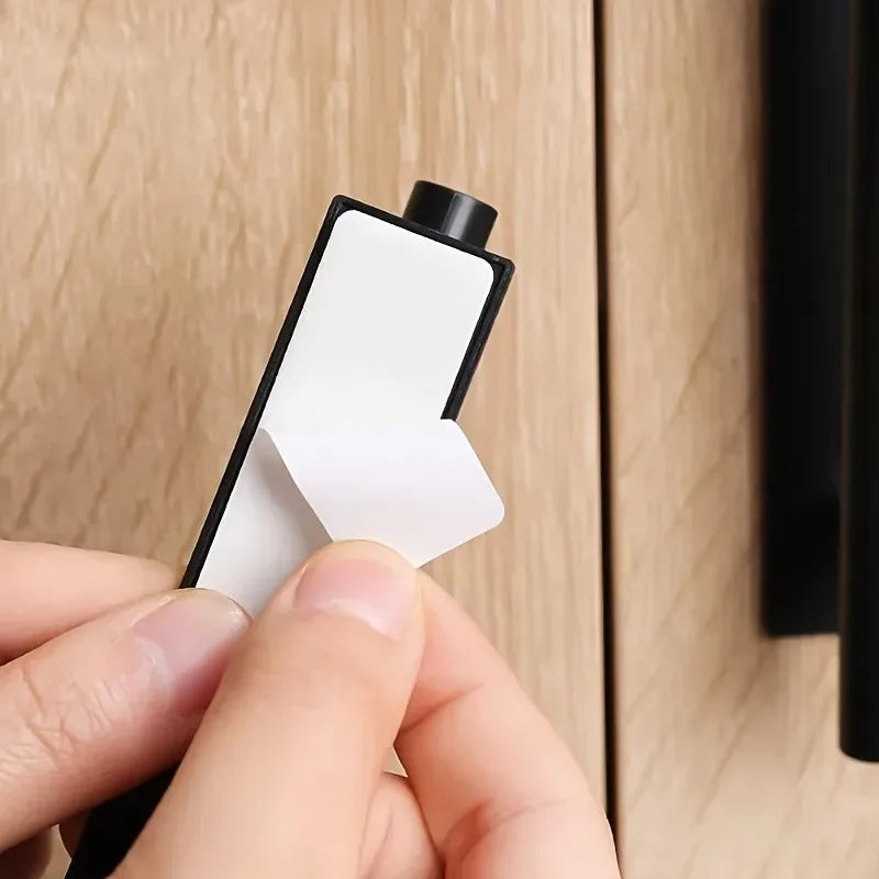 Modern Self-Adhesive Plastic Door Handles, Sliding Doors, Easy-Paste Installation, Door Handles for Cabinets