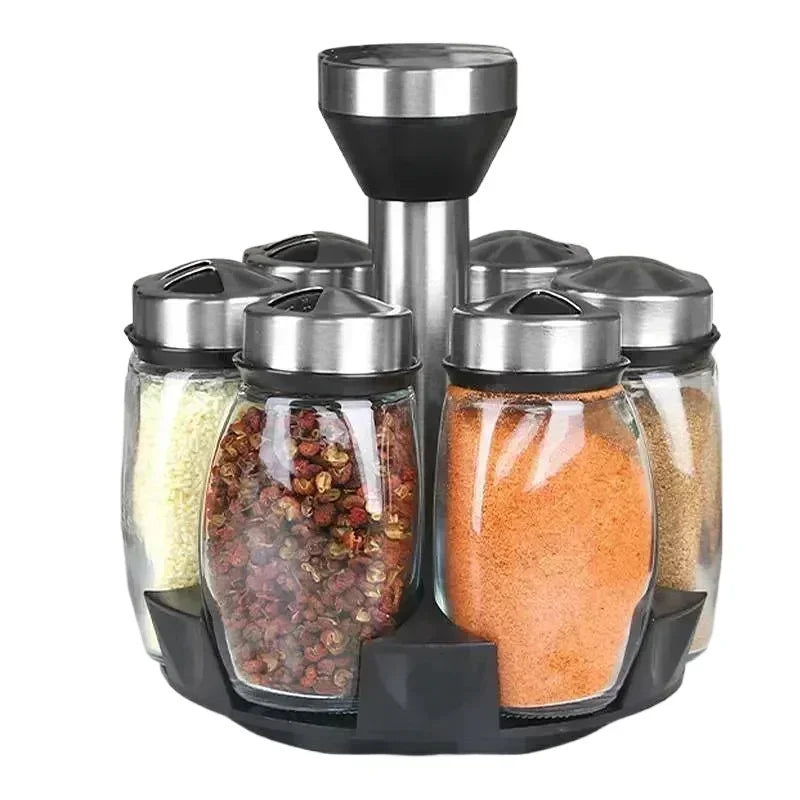 Spinning Spice Storage Rack Tower Organizer,Spice Seasoning Bottle Organizer 6-12 pcs Revolving Spice Rack Organizer Countertop