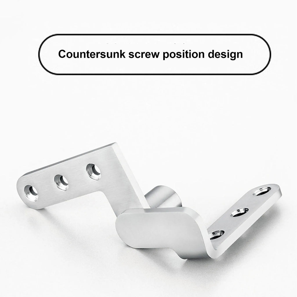 Door Pivot Hinges Heavy Duty Stainless Steel 270 Degree Rotating Inset Hinge Left Right Maximum Load 130lbs Silver Brushed