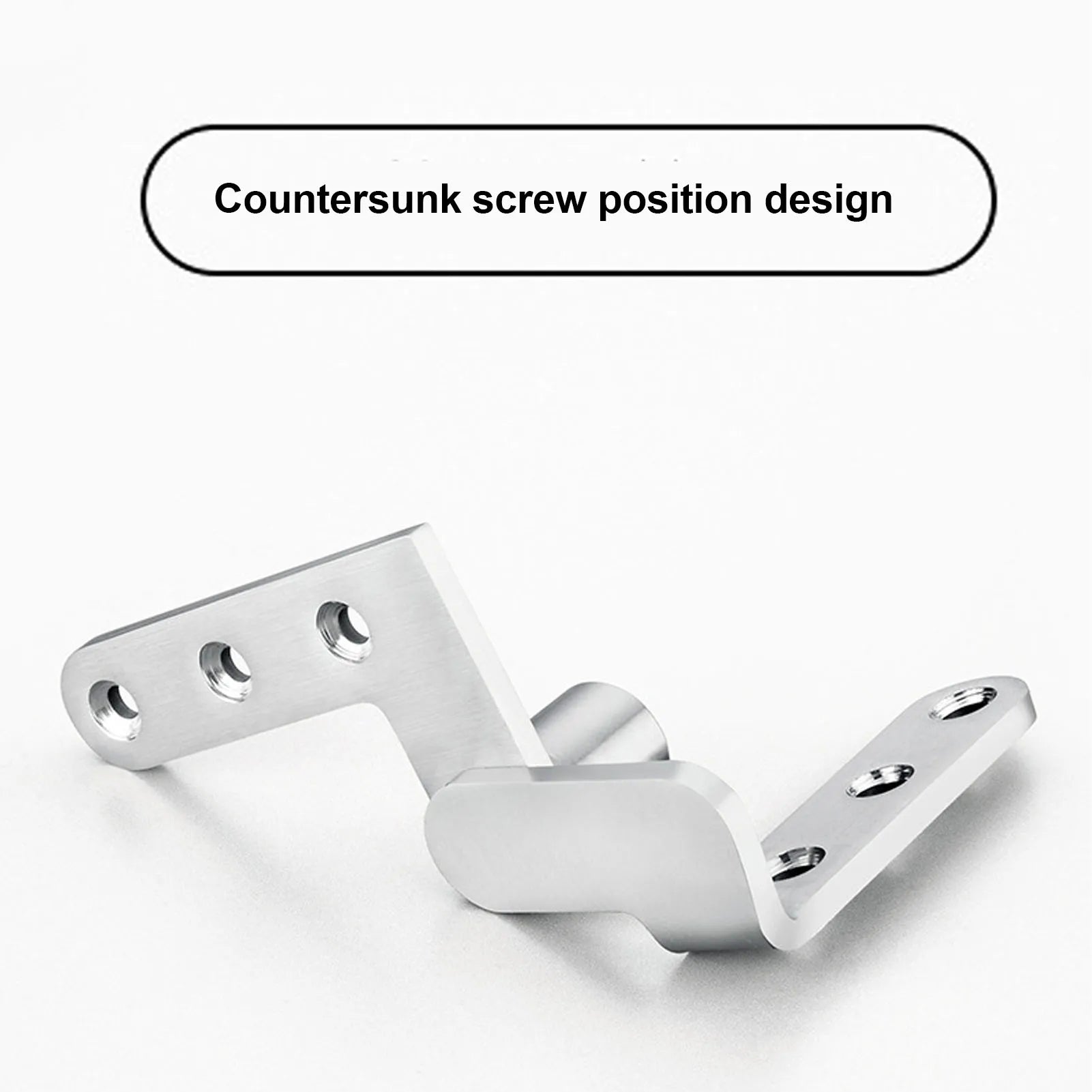 Door Pivot Hinges Heavy Duty Stainless Steel 270 Degree Rotating Inset Hinge Left Right Maximum Load 130lbs Silver Brushed