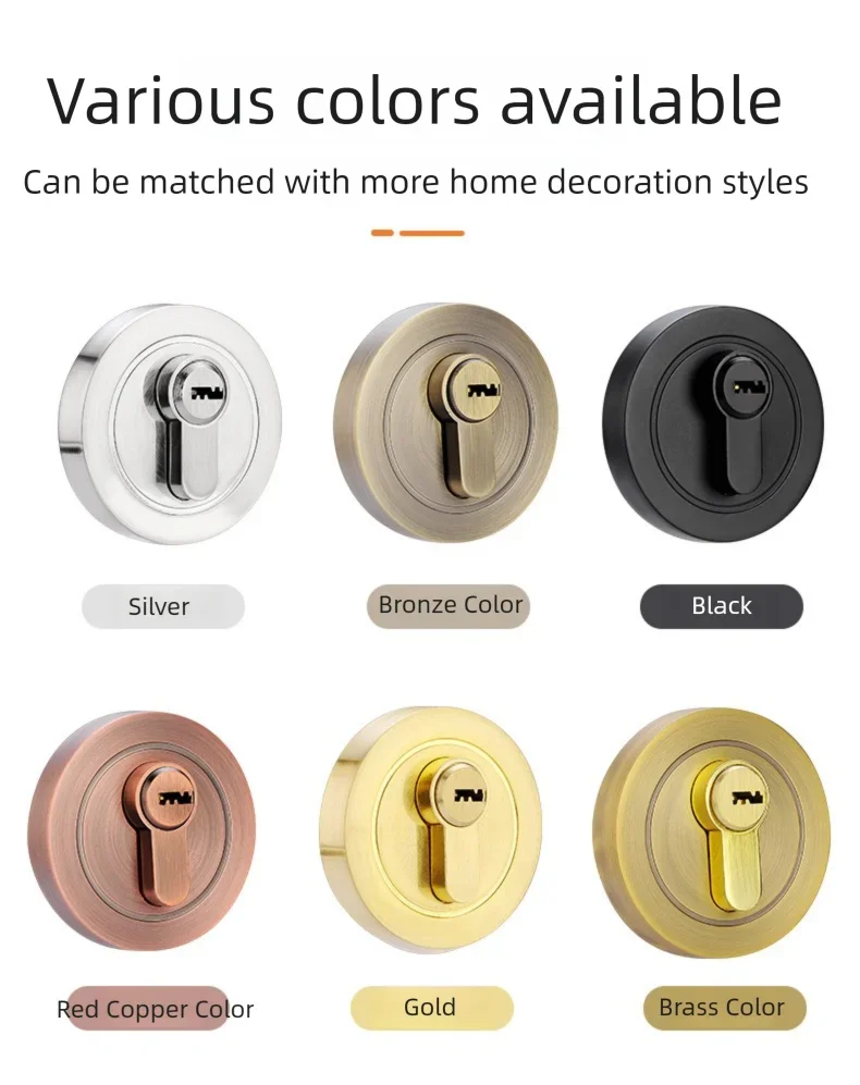 Hidden door lock; concealed lock; wooden door lock; single and double-sided lock; bedroom door lock; hallway lock; auxiliary ind