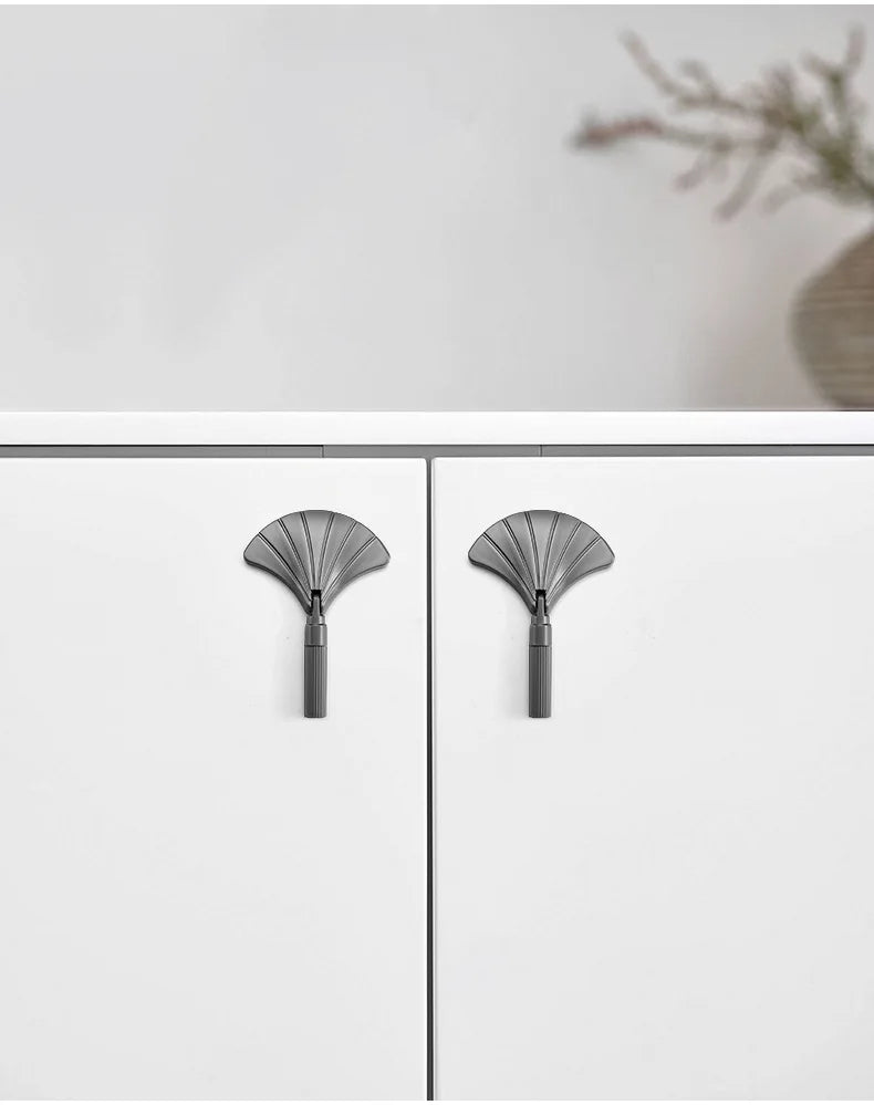 Modern High-end Cabinet Door Handle Cabinet, Kitchen Cabinet, Personalized Light Luxury Fan-shaped Wardrobe, Drawer Handle Knobs