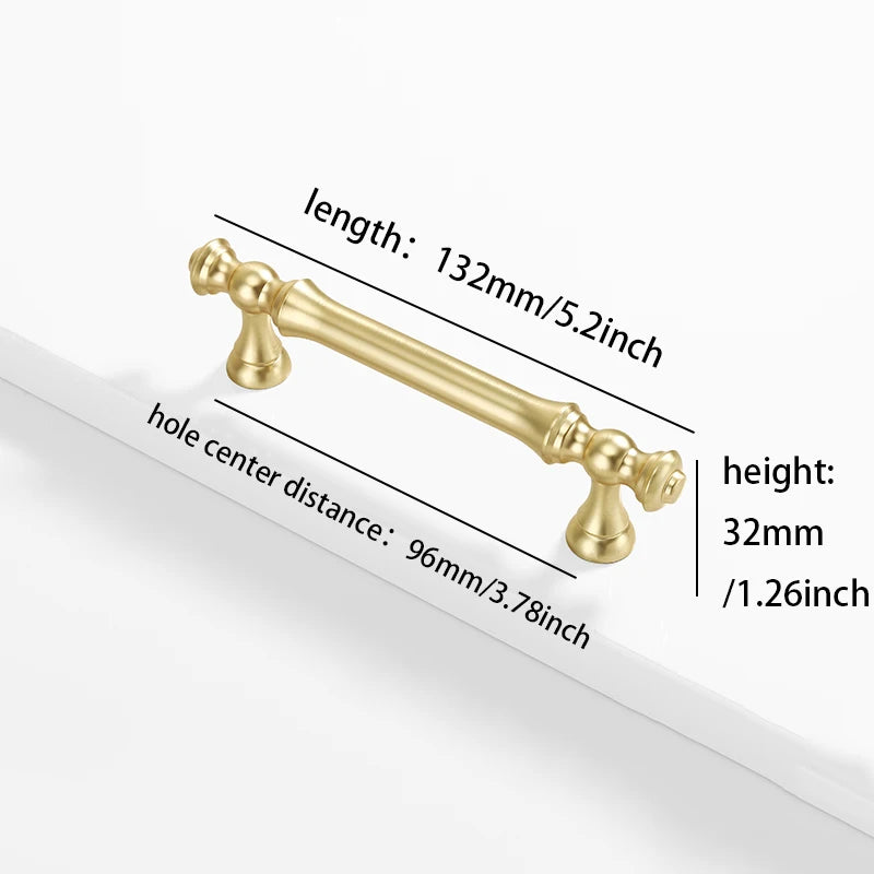 Furniture handles for kitchen cabinets, dressing table drawers, and wardrobes, durable and suitable for home decoration