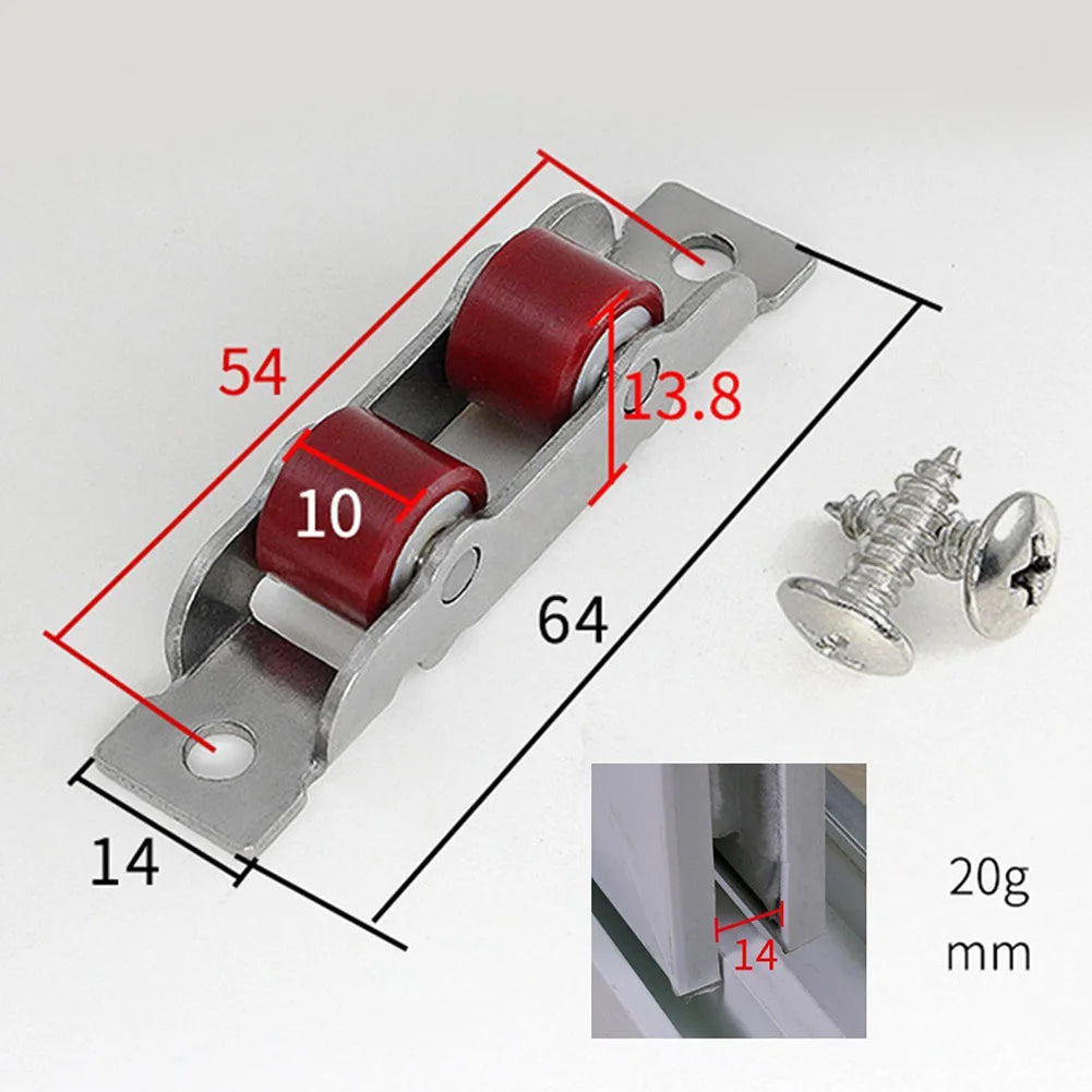 Door Hardware Door Sliding Roller Home Garden Runner Wheel Slot Wheels 1Pc Pulley Sliding Door Roller New Style