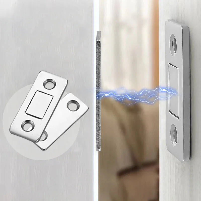 Magnetic Cabinet Catches Ultra Thin Door Strong Magnets Stopper Invisible Adhesive Drawer Magnet Lock for Kitchen Closet Closer