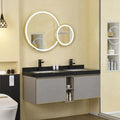 Wall-hung Bathroom Vanities Furniture Mounted Bathroom Waterproof Mirror Cabinet Double Wash Bathroom Cabinet