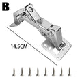 170° Frameless Soft Close Cabinet Hinges with Screws Heavy Duty Damping Buffer Closing Corner Cabinet Wardrobe Furniture Hinge