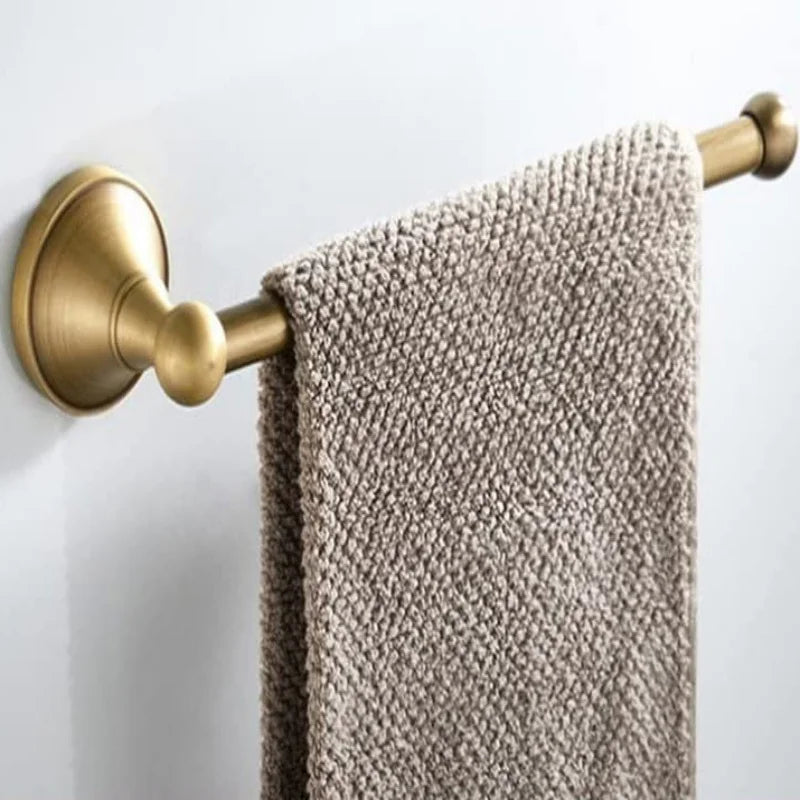 Antique Bathroom Towel Hangers Paper Holder Robe Hooks Copper Bathroom Towel Rod Wall Mounted Towel Bar Towel Rack Towel Holder