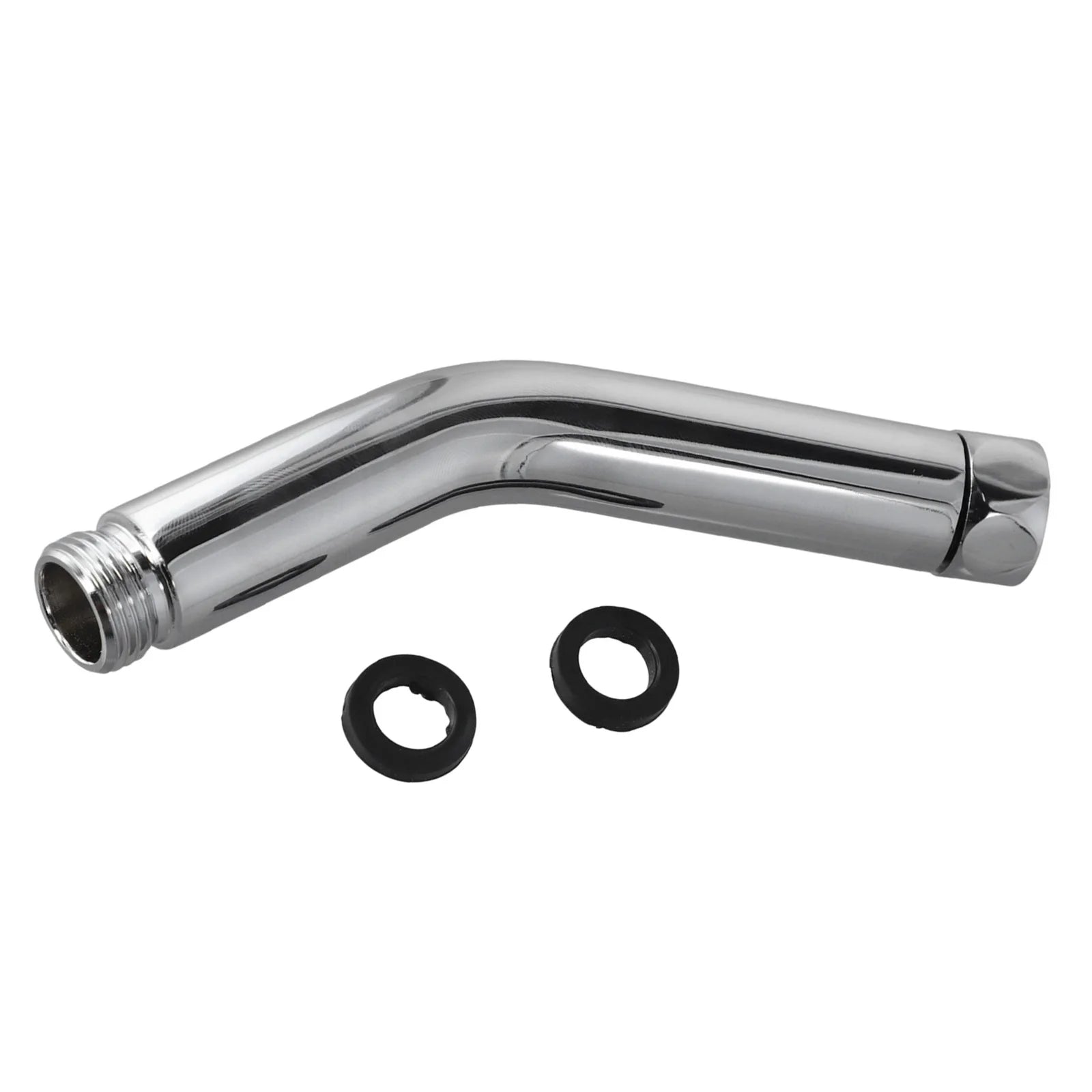 Bathroom Upgrade Chrome Hand Shower Connector Easy Install Shower Head Connector Stainless Steel Hassle-Free Setup