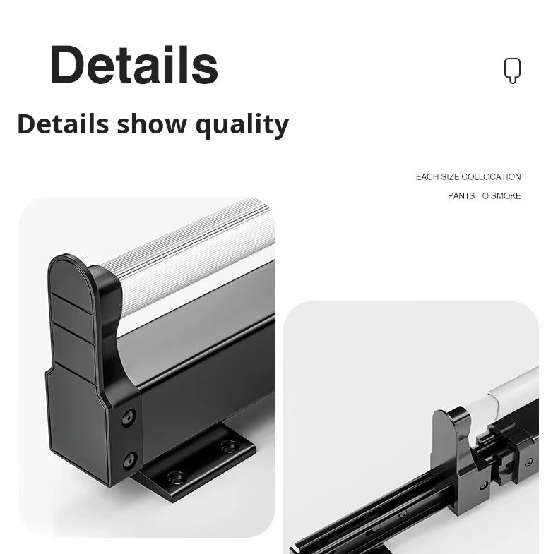 Thin cabinet topmounted telescopic wardrobe hanging rod Thin cabinet clothes hangers through wardrob Vertical Wardrobe