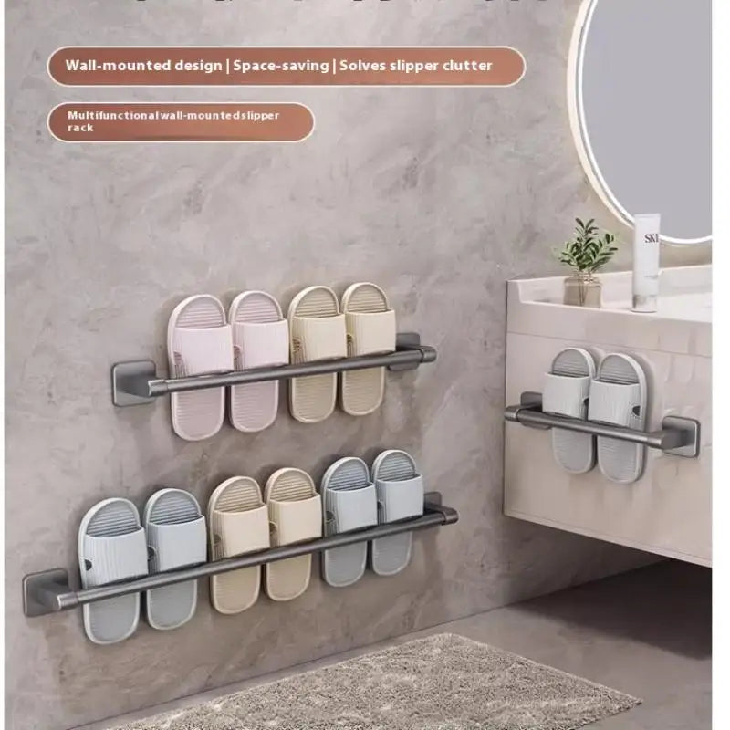 ♥Bathroom Towel Bar/Hook/Towel Rack/Kitchen Rag Rack Wall Mount Shelf Punch Free Bathroom Accessories