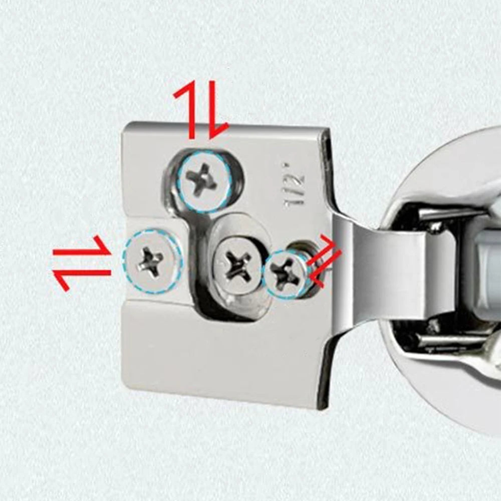 2Pcs Soft Closing Cabinet Hinge Overlay Self Slow Close Door Hinges for Kitchen Cabinets Face Frame Concealed Hinges Door Damper