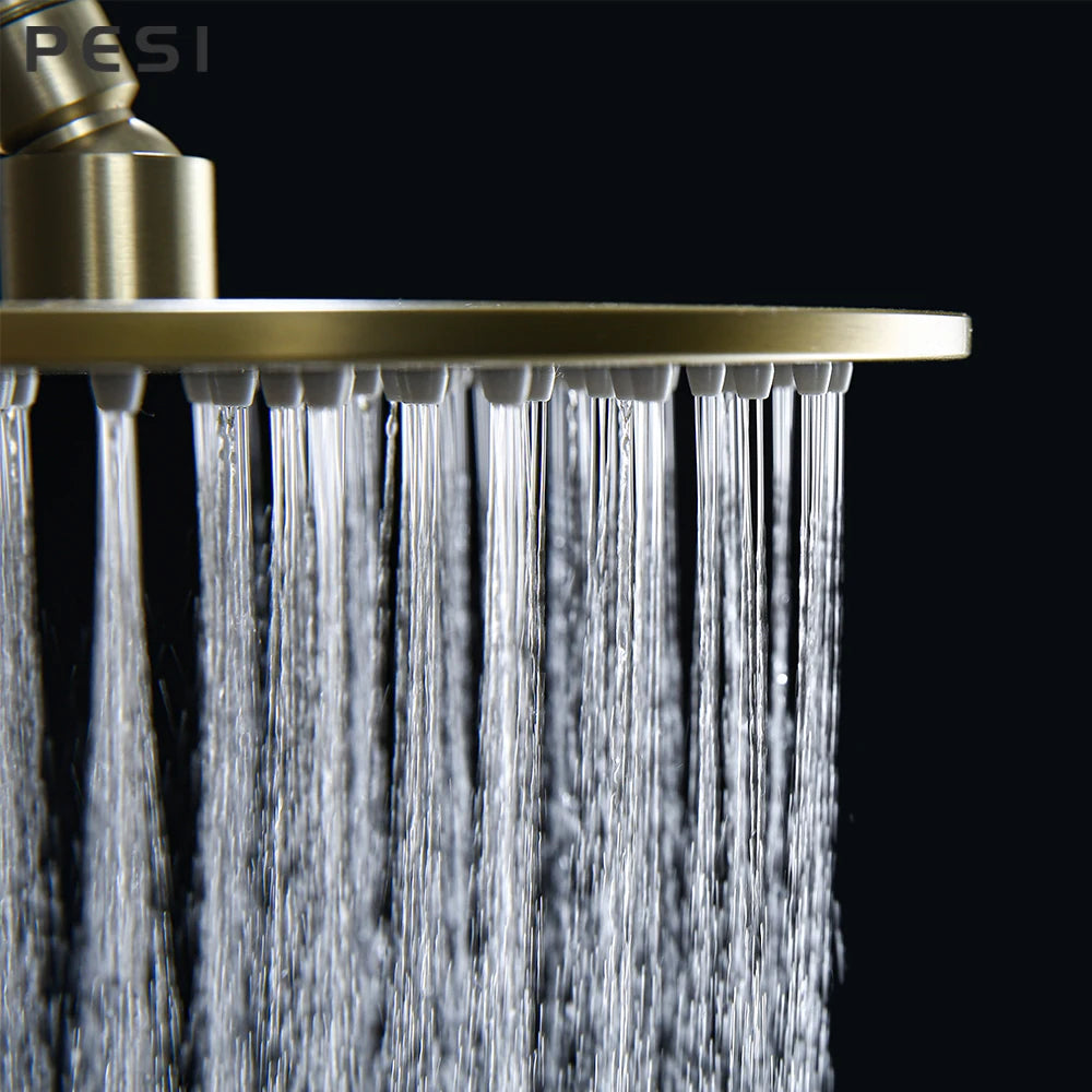 Stainless Steel Shower Head 10 Inch Magic Rainfall Bath Head Ceiling Wall Mounted Bathroom Accessories Water Save For Shower