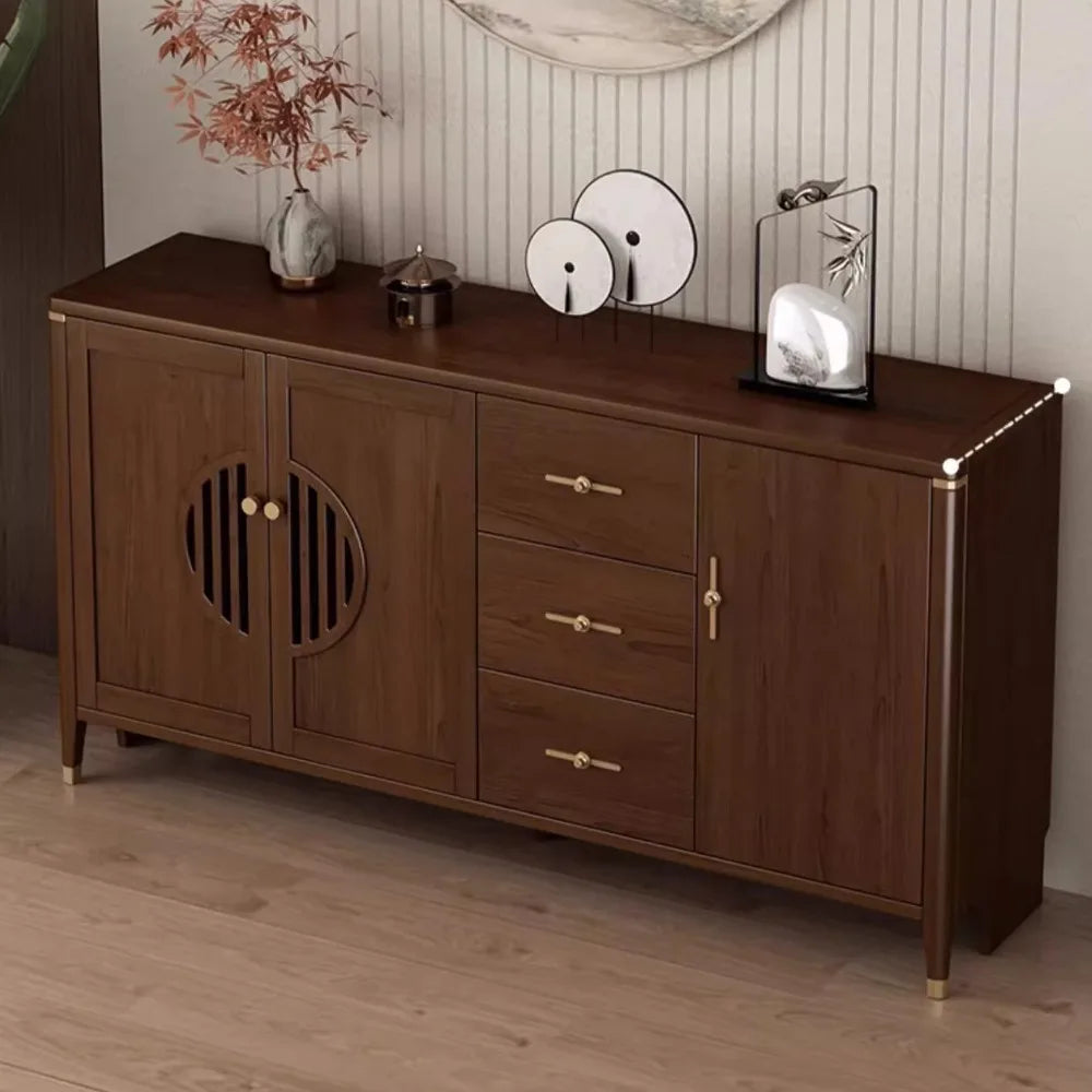 Vintage Handles Living Room Cabinets Organizer Wood Corner Display Cabinet Floor Collectibles Woonkamer Kasten Home Decoration