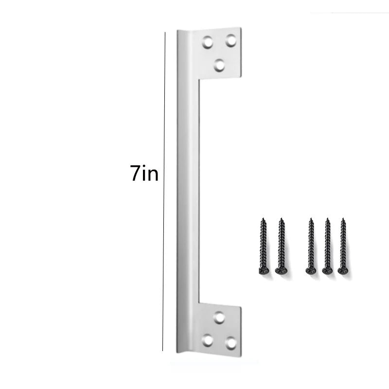 Door Latch Guard Plate Outswing Door Security Protector Door Latch Shield Cover to Block Access to The Door Lock/Deadbolt Latch