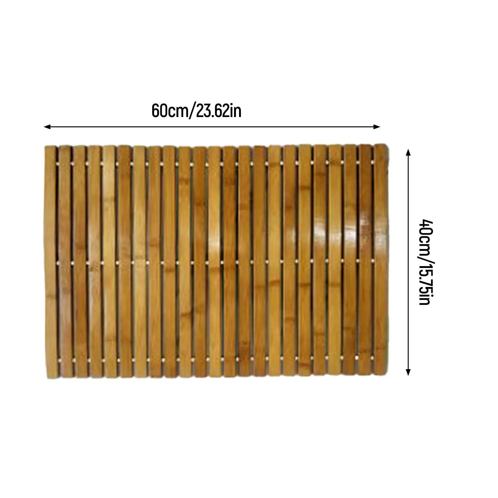 Natural Bamboo Wood Bath Mat Waterproof Floor Mat for Bathroom Toilet Pet Mat Bamboo bath mat large small for shower non slip