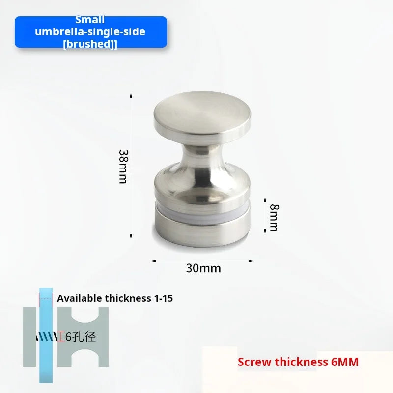 Glass Door Handle Bathroom Door Shower Door Handle Sliding Door Display Cabinet Wine Cabinet Barn Door Single Hole Round Knob