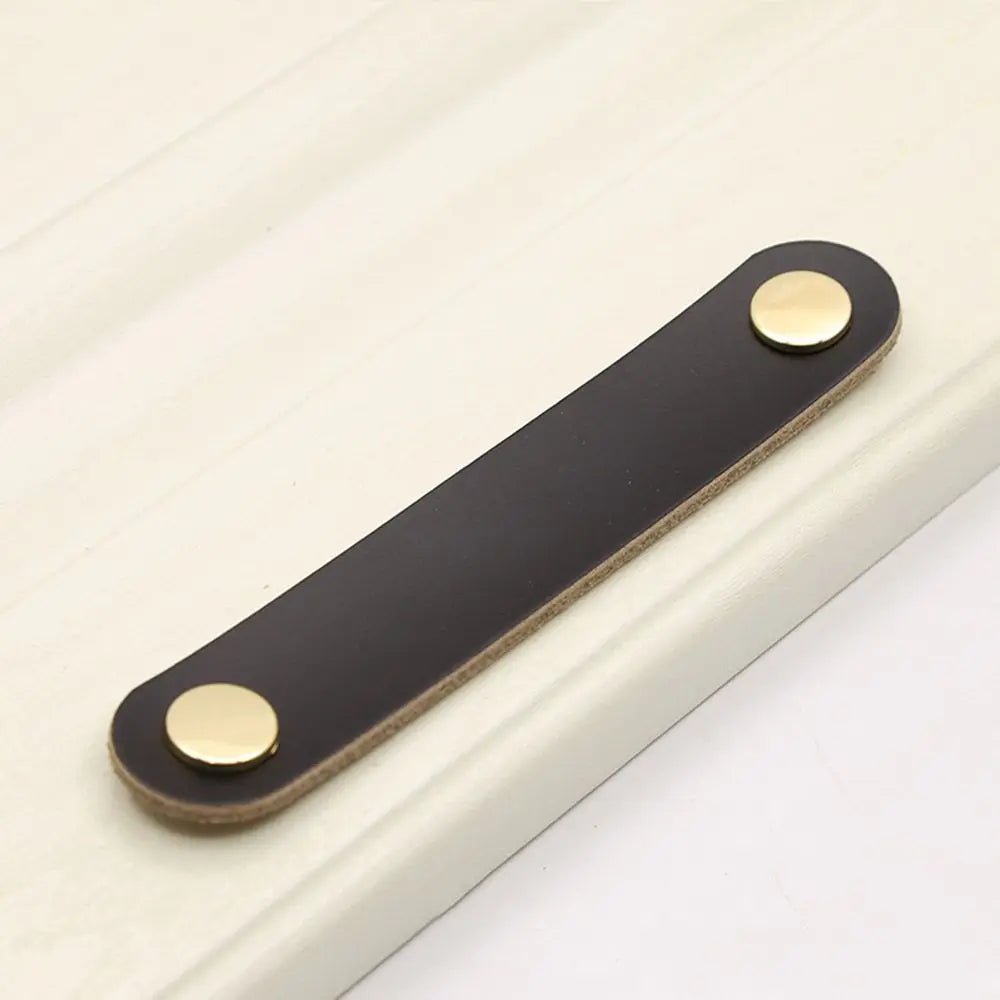 Furniture Modern Style Soft Kitchen Wardrobe Cabinet Environmentally Door Pulls Drawer Handle Leather Handle Furniture Knobs