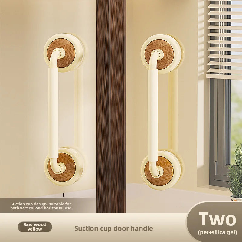 Suction cup door handle, no punching, powerful shower room, kitchen sliding door, glass door, cabinet door, refrigerator handle,