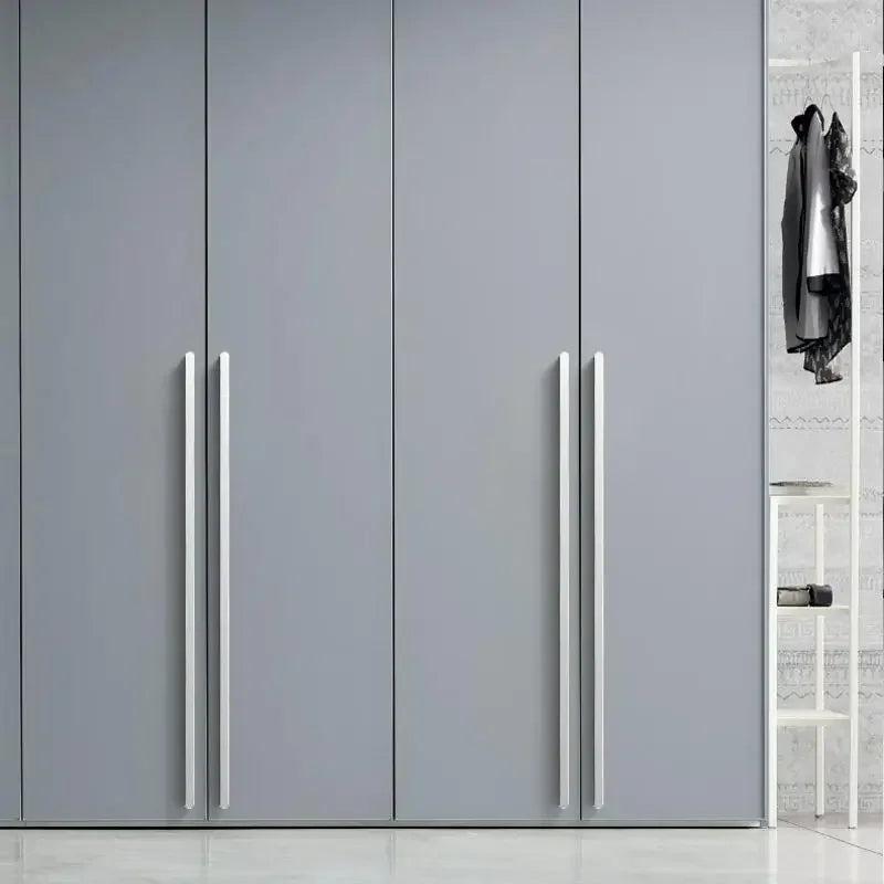 Modern Simple Light Luxury I-Shaped Cabinet Door Handle Extended Round Head Drawer Wardrobe Cabinet Furniture Door Handle