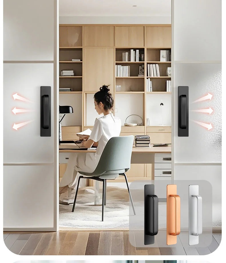 No-Drill Sliding Door Handles - Simple Style Pulls for Glass Doors, Moving Doors, Windows, Drawers & Cabinet Doors