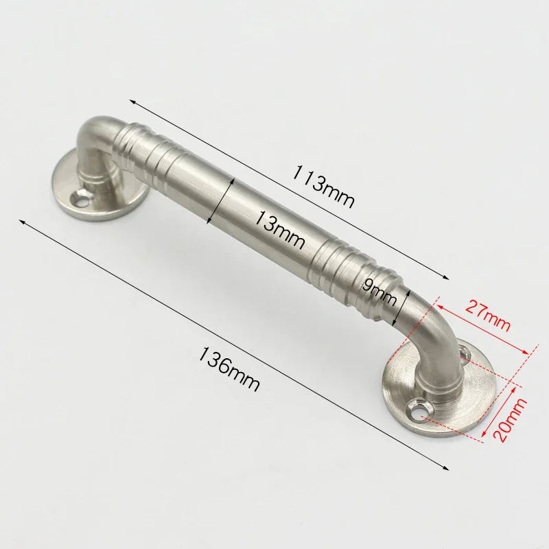 Stainless Steel Door Handles for Interior Doors Bedroom Kitchen Door Pulls Fire-proof Door Handle Cabinet Handle Hardware
