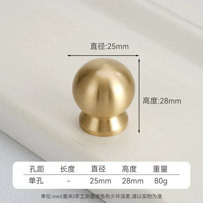 Creative Brass Cabinet Handle New High-end Modern Minimalist Drawer Cabinet Wardrobe Door  Light Luxury Cabinet Long Handle