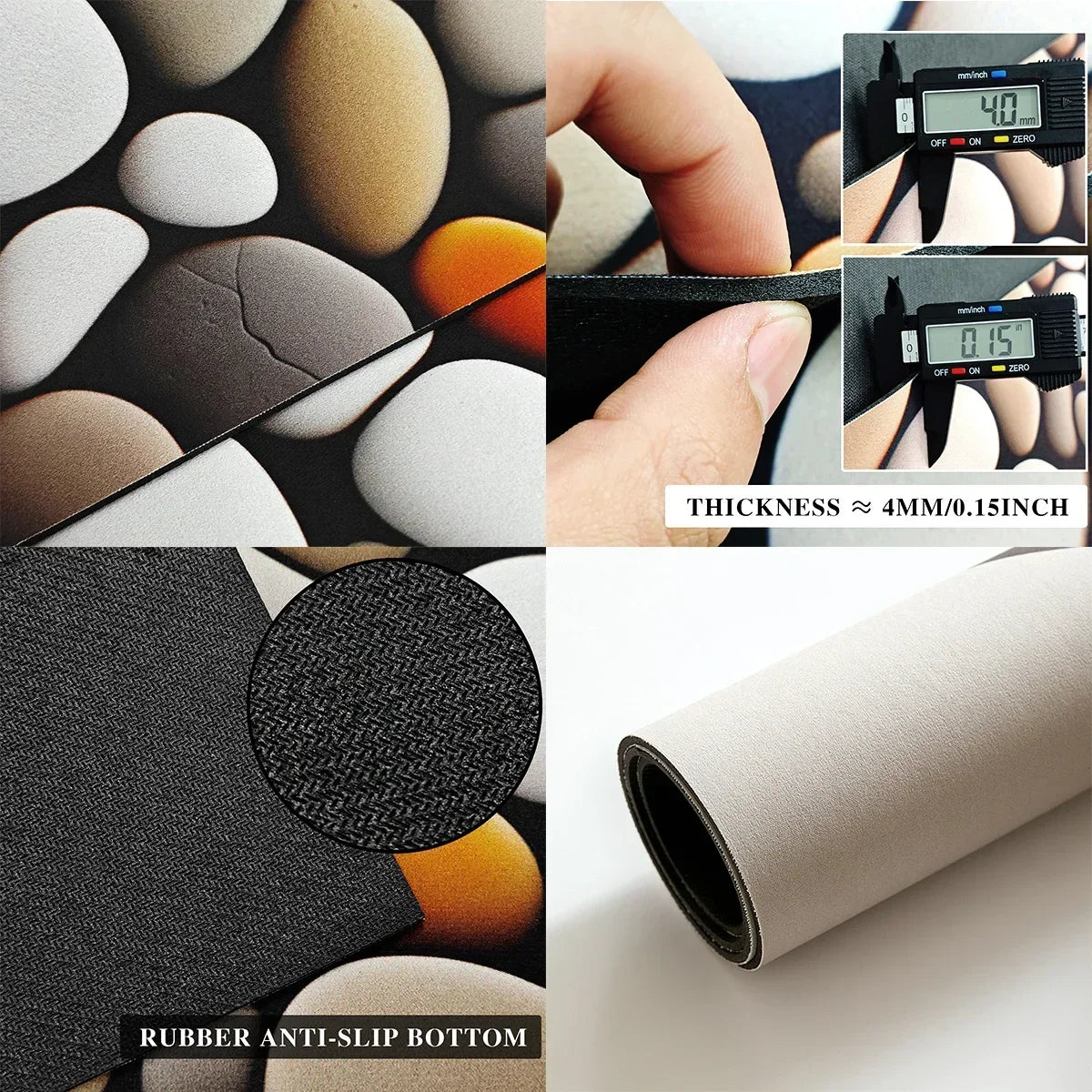 Bathroom Floor Mat Water-absorbing Non-slip Wash-free Carpet Curved Minimalist Beige Bathroom Rug Door Home Decoration Foot Mat